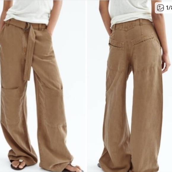 Zara Pants - Zara Wide Leg Utility Trousers XS